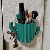 Comb storage tube toilet non-perforated wall-mounted bathroom cosmetic brush storage box toothbrush toothpaste shelf