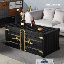Iron LOFT Industrial Wind furniture container tea table rectangular small apartment personality creative retro locker