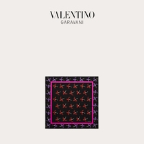 VALENINO Valentino lady Fairy Flowers printed true silk diagonal silk square towels