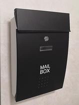 High-grade wrought iron European-style letter box mailbox suggestion box outdoor wall-mounted rainproof and waterproof