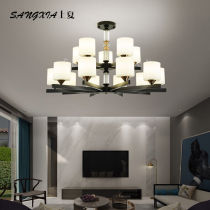 Upper Summer Chandelier Nordic Living Room Lamp Modern Minimalist Lamp Package Combo Bedroom Dining Room Lamp Atmosphere Light Lavish Internet Red