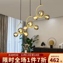 LQi modern creative restaurant chandelier minimalist personality Home Nordic style bar Chandelier Atmosphere Cozy Dining Room