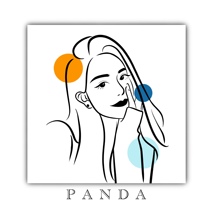 PANDA INS very simple style couple Q head portrait character simple line design simple stick figure l customization