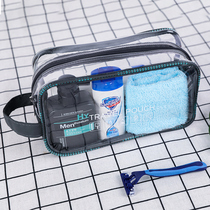Transparent waterproof travel wash bag men portable fitness wash bath and bath supplies storage bag set women