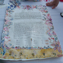  Leather parchment Medieval manuscript Manuscript Painting Wedding love letter Preservation Important content Ceremony