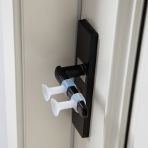 Anti-collision silicone door suction-free door stopper toilet door handle suction cup door top muffler wall suction popular new