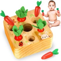 YOFUN Montessori Toys for Toddler - Carrot Harvest Wooden Ma