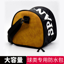 Large capacity leather waterproof basketball bag ball multi-purpose storage bag football bag shoulder bag bag diagonal back