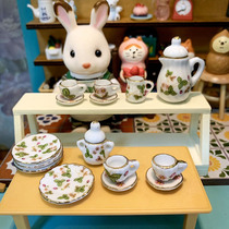 1 12 Mini food play house food play scene ceramic coffee cup tea set