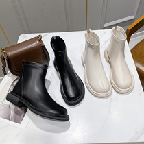 Mango Head Slim Slim Boots Woman Boots 2022 New Winter Blast Spring Autumn Single Boots Gush Martin Boots Womens Shoes