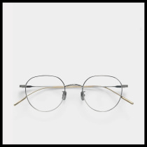 yona flat light anti blue gm glasses frame female male Korean tide radiation protection myopia round face small frame ultra light gold edge