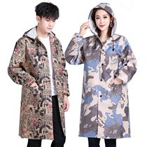 Blue coat camouflage coat adult men and women long sleeve apron oil-proof wear-resistant warehouse handling labor insurance dustproof work clothes