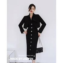 LISEYEN2022 years new spring Fashion display slim coat temperament The long sleeve female design sensation