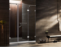 Deli shower room custom stainless steel swing door dry and wet separation diamond type tempered glass door toilet partition