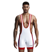 TAUWELL low waist one-piece tight freestyle one-piece wrestling suit Fitness one-piece weightlifting training suit