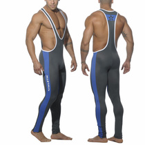 B sports body shaping one-piece jogging jogging pants jumpsuit wrestling training suit comfortable tight fitness suit