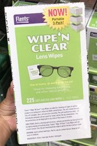 (US Direct mail)Rabbit Mother USA Wipe N Clear lens glasses wipe paper Cleaning wipes 225
