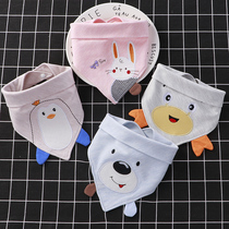 Slip towel baby girl princess cotton triangle towel boy baby spring summer bib embroidered newborn bib
