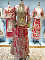 (PRECIOUS RICE) Fengwei brides wedding Malay coat of color Indian silk floating film show and dragon-phoenix-style Chinese style