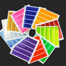 Horizontal bar stickers high sticky student schoolbag safety reflective stickers traffic warning stickers waterproof night reflective stickers fluorescent