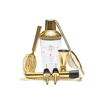 American cocktail bartender utensils household Snow Cup gold 304 stainless steel glass scale gift box set