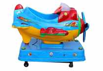 Propeller big eyes car Swing Machine aircraft shake horse children coin swing machine shake music 12 months