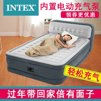 INTEX Inflatable mattress single double thick folding automatic air bed portable mat home household air cushion bed