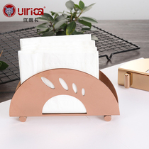 Tissue holder table simple stainless steel tissue napkin holder napkin holder vertical towel clamp restaurant hotel coffee shop