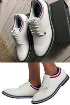 USA GFORE Waterproof cowhide stretch sole white leather golf shoes men