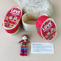 Guatemala imported hand-sewn fabric Love attraction Worry-free doll jewelry Travel memorial collection ornaments