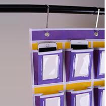 New product transparent window School classroom class mobile phone hanging bag kindergarten card bag mobile phone storage bag