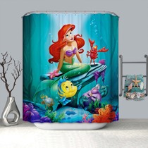 Fairy tale Snow White Frozen Mermaid Bathroom Toilet Waterproof Mildew-proof Polyester Shower Curtain