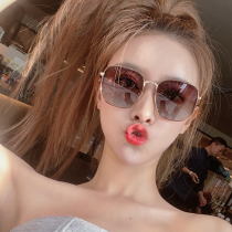Tide brand sunglasses Lady 2021 New Korean version of net red Street shooting anti ultraviolet polarized big face thin sunglasses