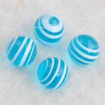 Lake Blue White Glass Marbles 16mm Brilliant Balls Children Toy Gift Marbles Pearl Water Cluster Adornment Sea Blue Boson
