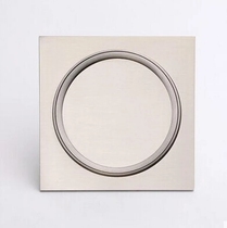 New submarine floor drain panel all copper chrome-plated floor drain deodorant core anti-water floor drain LTFD50-10