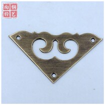 Xiang Ling copper art antique furniture pure copper accessories corner guard corner piece classical pure copper drawer single-sided angle code