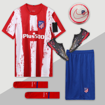 2021 new season Atletico Madrid home football jersey custom away children Football suit set custom