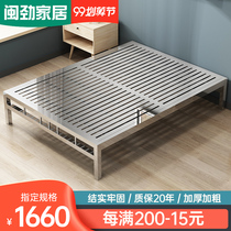 304 stainless steel bed frame 1 5 meters 1 8 meters thick double single single modern simple bedroom iron metal bed frame