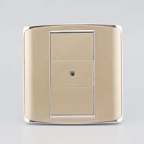 Champagne 86 type one single hole earphone welding-free wiring socket panel Champagne Gold 3 5 earphone audio socket