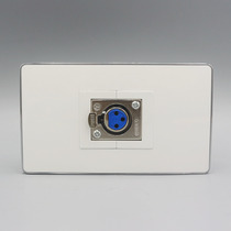 Silver Edge 120 Female Cannon Socket Panel Microphone Big Three-Core Female Callon Wall Socket