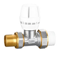 Customized valve straight manual water floor heating thermostatic control valve straight manual PPR regulating valve temperature control valve DN20 *