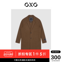 GXG mens 2020 winter hot sale mall same caramel long woolen coat woolen coat mens