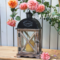 Morris Garden Garden Groceries Courtyard garden French country Home decoration Candlestick Wind lamp