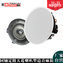 Teana TL-52 advanced narrow side ceiling background speaker fixed resistance high-grade coaxial high-bass crossover speaker