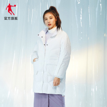 Jordan down jacket woman 2022 spring new gush warm duck suede jacket ladies casual loose in ladies