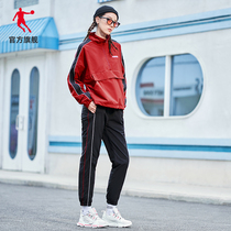 Jordan sports suit womens 2021 autumn winter new womens leisure sports suit with cap sleeve head two sets of women