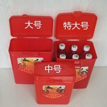 Motorcycle front storage box bumper universal multi-function tool box side box guard thick medium storage