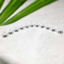 Childrens size ring manufacturers direct sales white size button can customize grain size ring bracket size