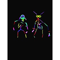 Customized glow stick triple ring glowing bracelet concert glowing stick wide bracelet