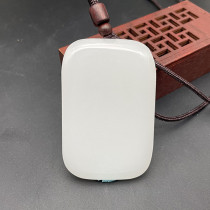 Lamet White Afghan White Jade bread safe and sound card jade pendant neck ornaments